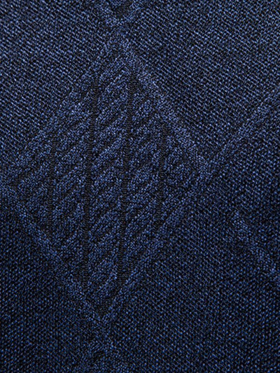 Lester | Stylischer geometrischer Rauten-Muster Strickpullover