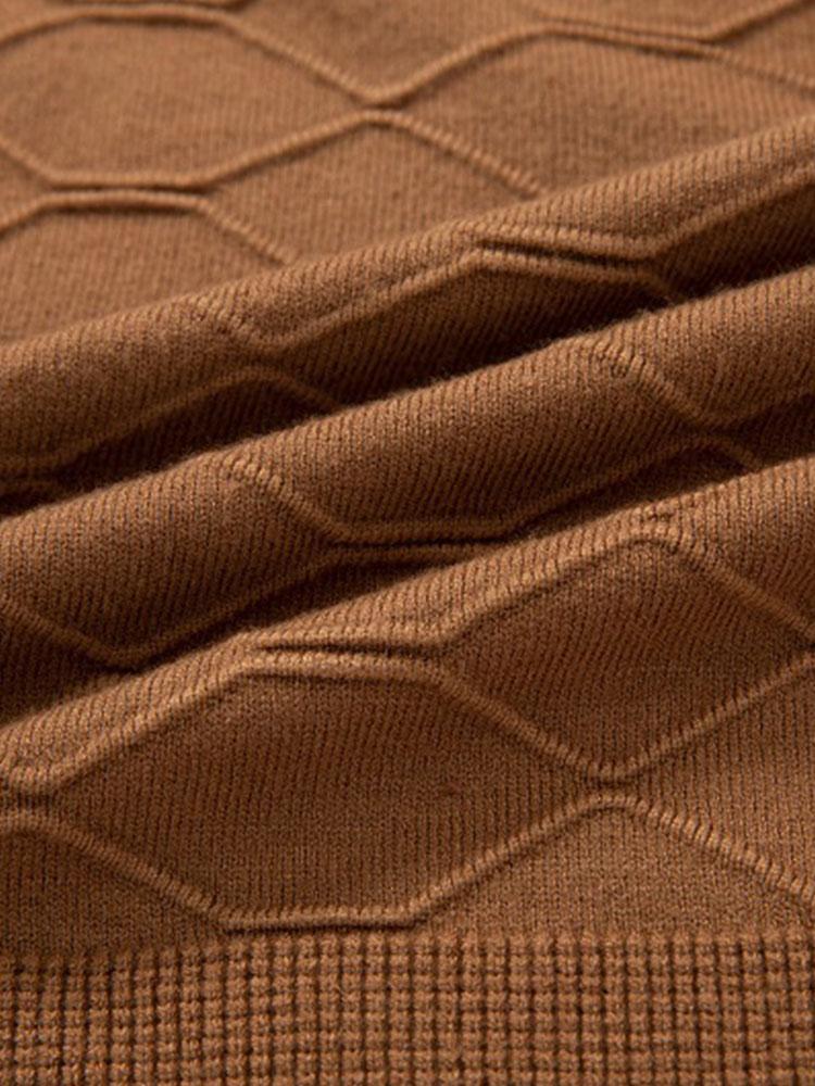 Celzo | Stylischer Slim Fit Strickpullover mit Rundhalsausschnitt