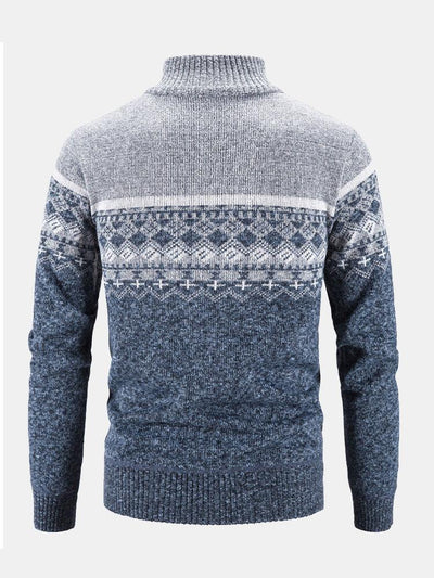 Eldridge | Stylischer geometrischer Reißverschluss-Pullover für Komfort