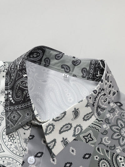 Hemd mit Paisleymuster und Knopfleiste