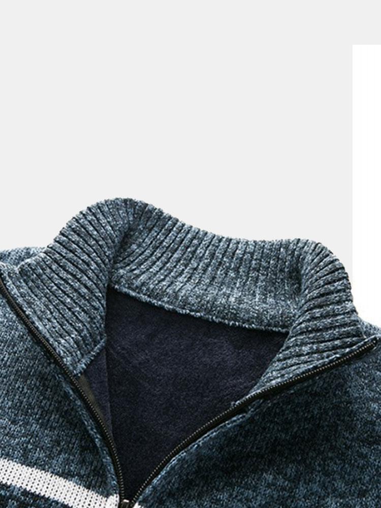 Eldridge | Stylischer geometrischer Reißverschluss-Pullover für Komfort