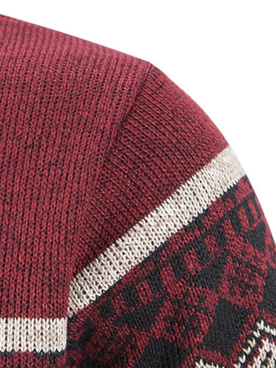 Eldridge | Stylischer geometrischer Reißverschluss-Pullover für Komfort