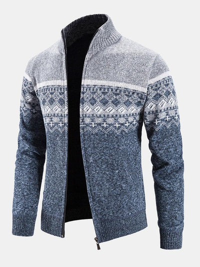 Eldridge | Stylischer geometrischer Reißverschluss-Pullover für Komfort