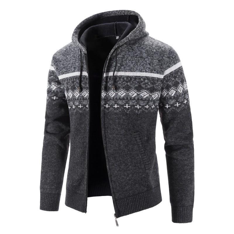 Lässiger gestrickter Hoodie für Herren