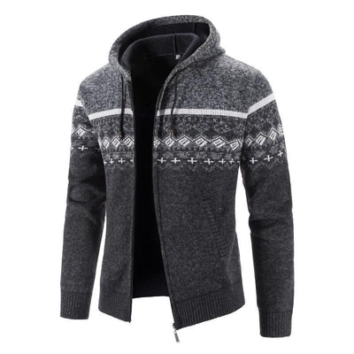 Lässiger gestrickter Hoodie für Herren