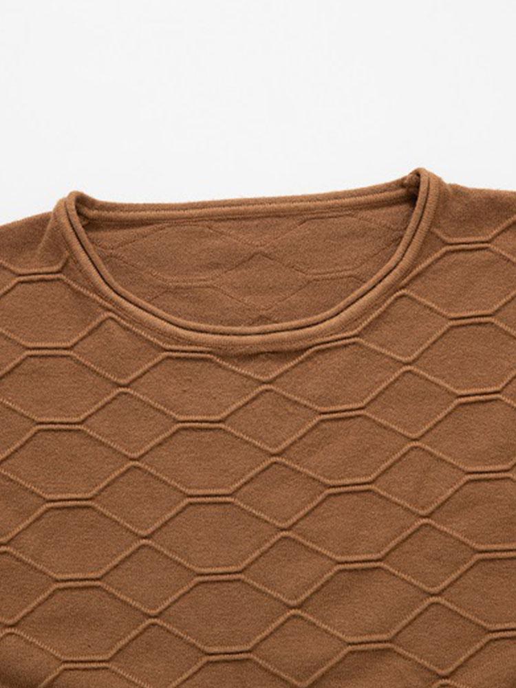 Celzo | Stylischer Slim Fit Strickpullover mit Rundhalsausschnitt