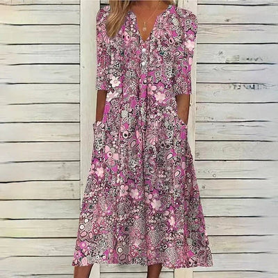 Sommerkleid Im Bohemian Stil Für Damen | Midi