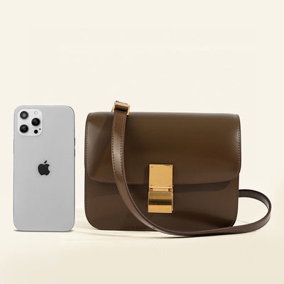 Damen Umhängetasche – Veganes Leder – Kompakte Design-Tasche