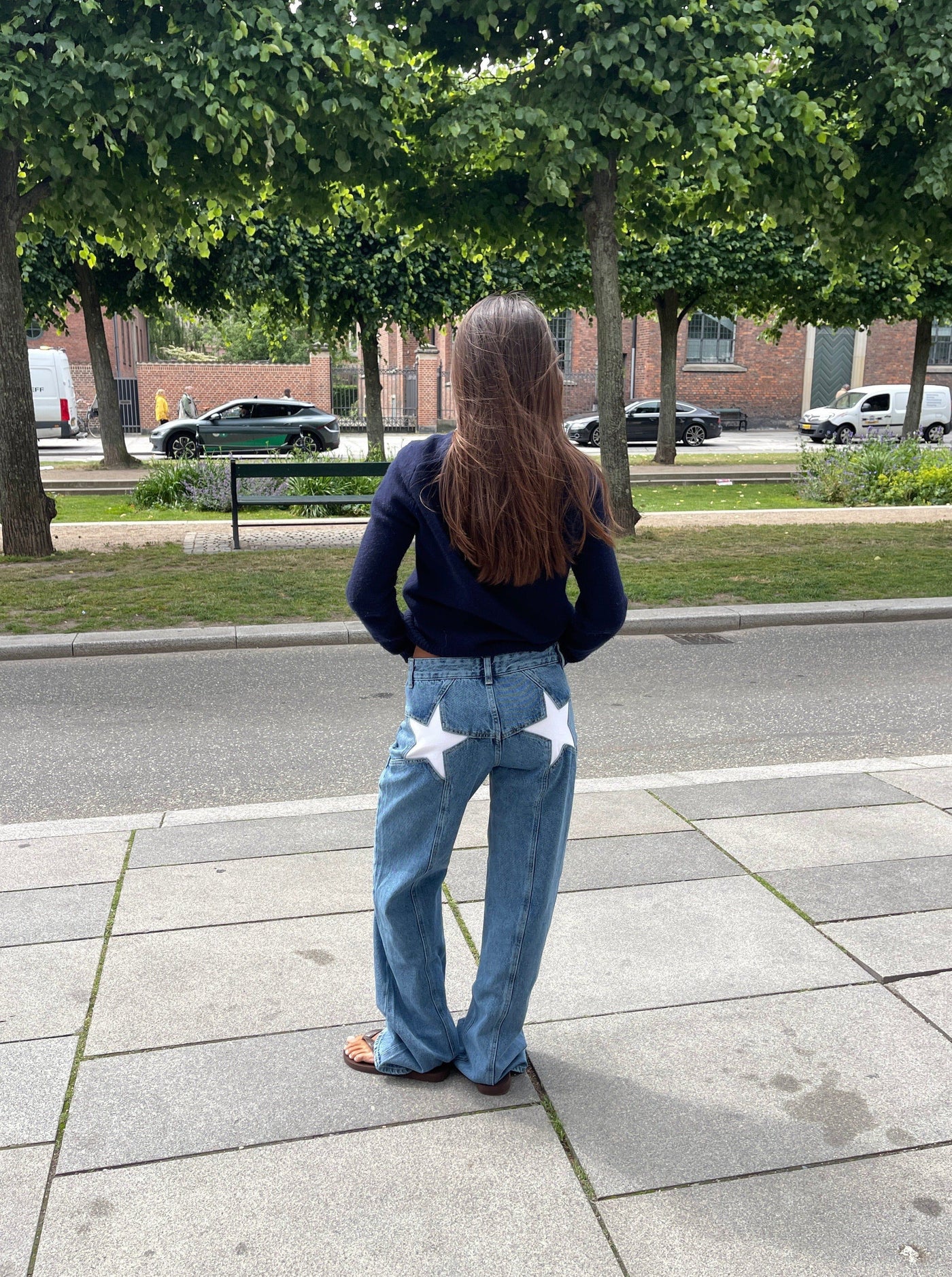 Baggy Jeans mit Sternchen | Hohe Taille | Streetwear und Original