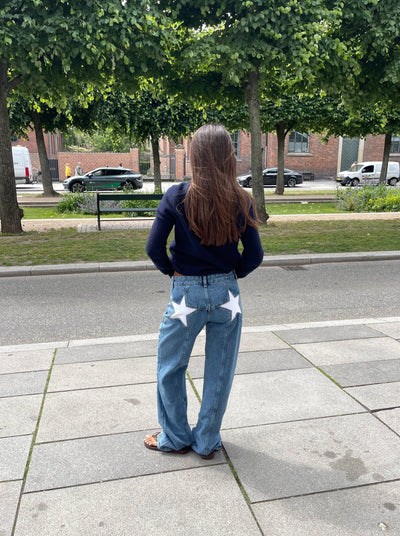 Baggy Jeans mit Sternchen | Hohe Taille | Streetwear und Original