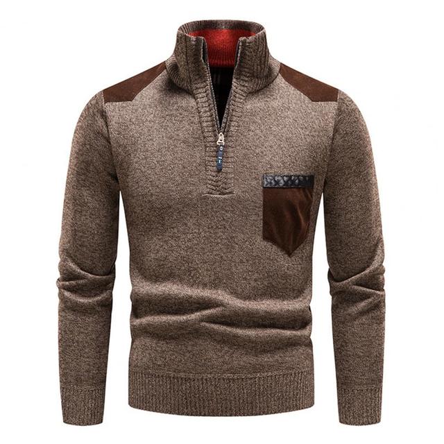 Pullover Herren Mit Reißverschluss | Zipper Design Mit Brusttasche