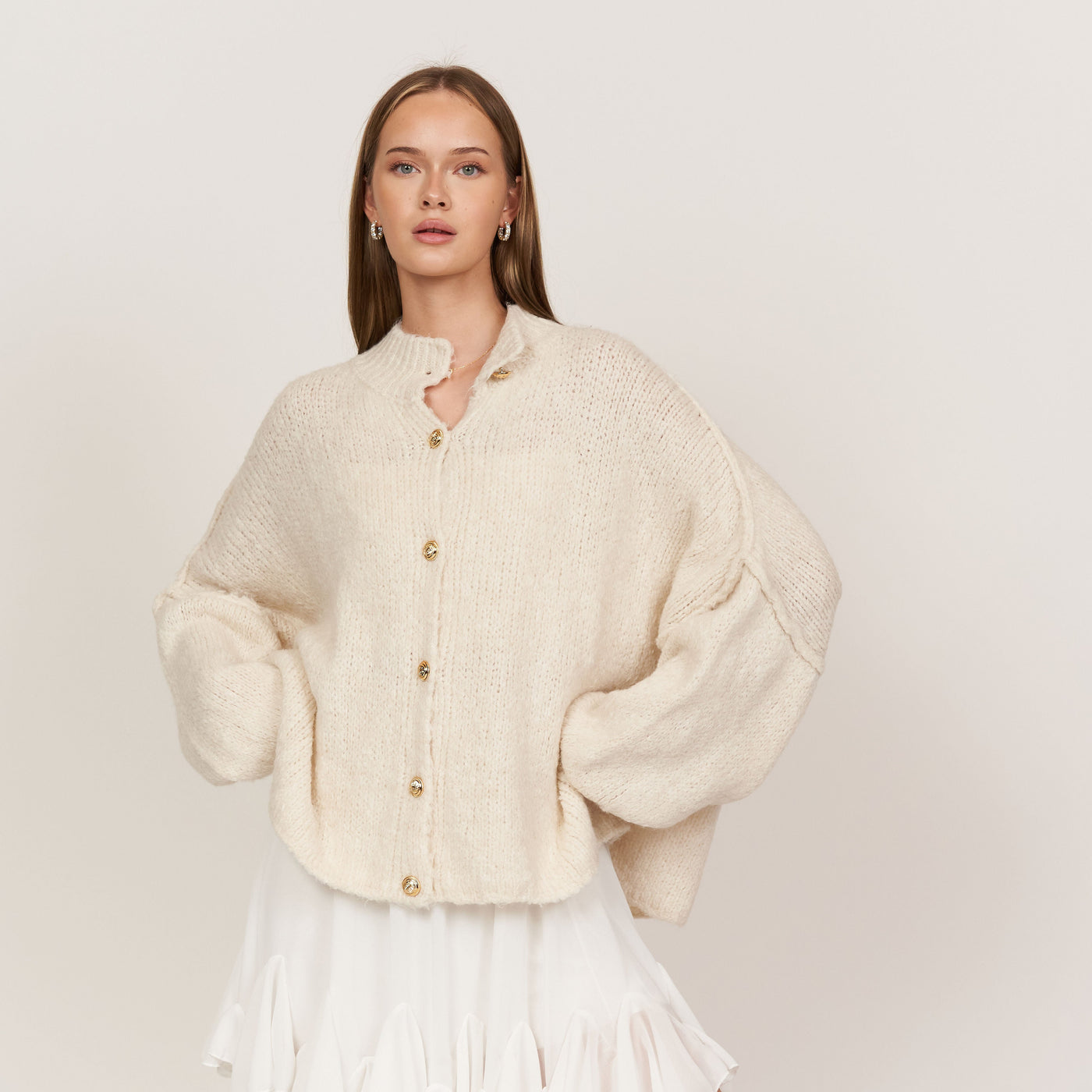 Bella | Übergroße Strickjacke