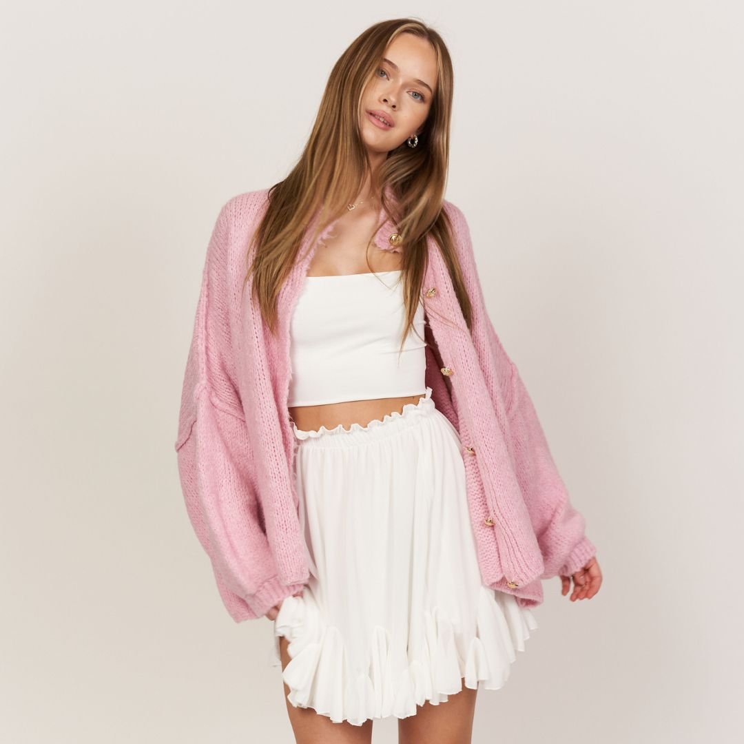 Bella | Übergroße Strickjacke