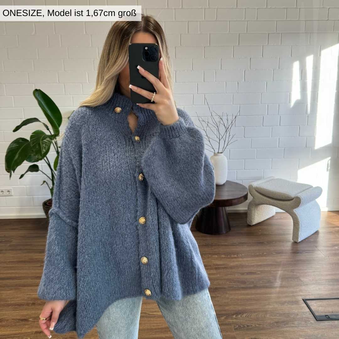 Bella | Übergroße Strickjacke