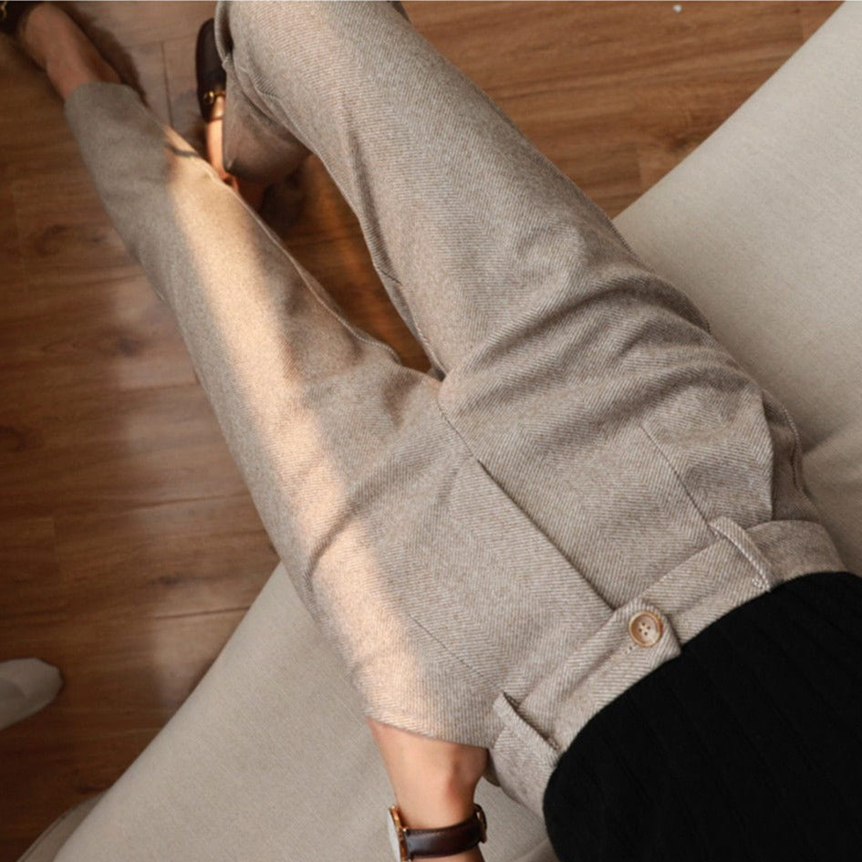 Elegante Bleistifthose aus Wolle