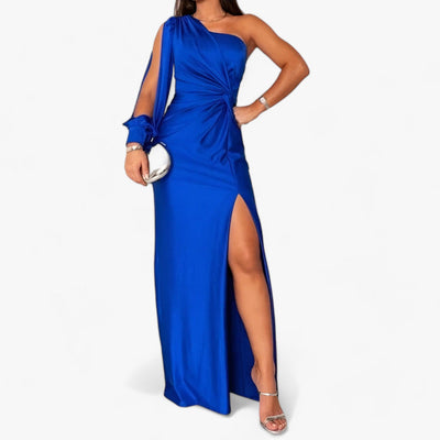 Kimora - Langes Kleid aus Satin - Elegant und bequem