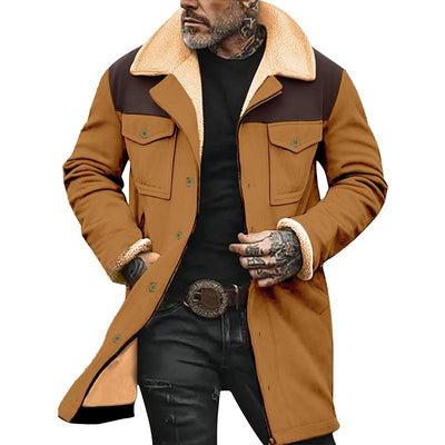 Stylischer Reverskragenmantel - mit Brusttaschen für Herren