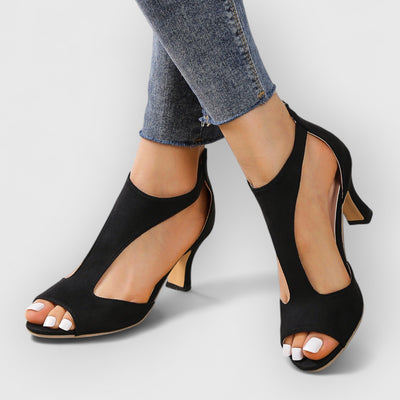 Nessa | Orthopädische Sandalen mit Absatz und Cut-Out