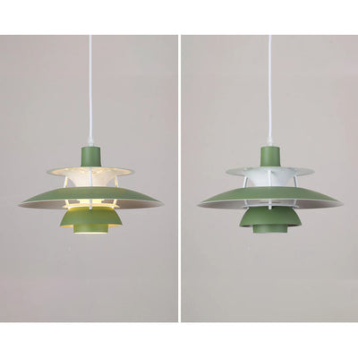 MaxMosaic | Moderne Schatten LED Hängelampe Buntes Metall Wohn/Schlafzimmer/Esszimmer