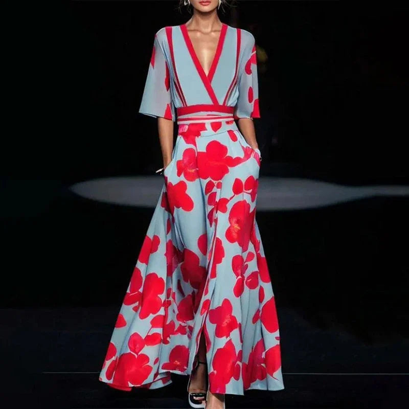 Alma | Elegantes Ärmel Design Damenkleid