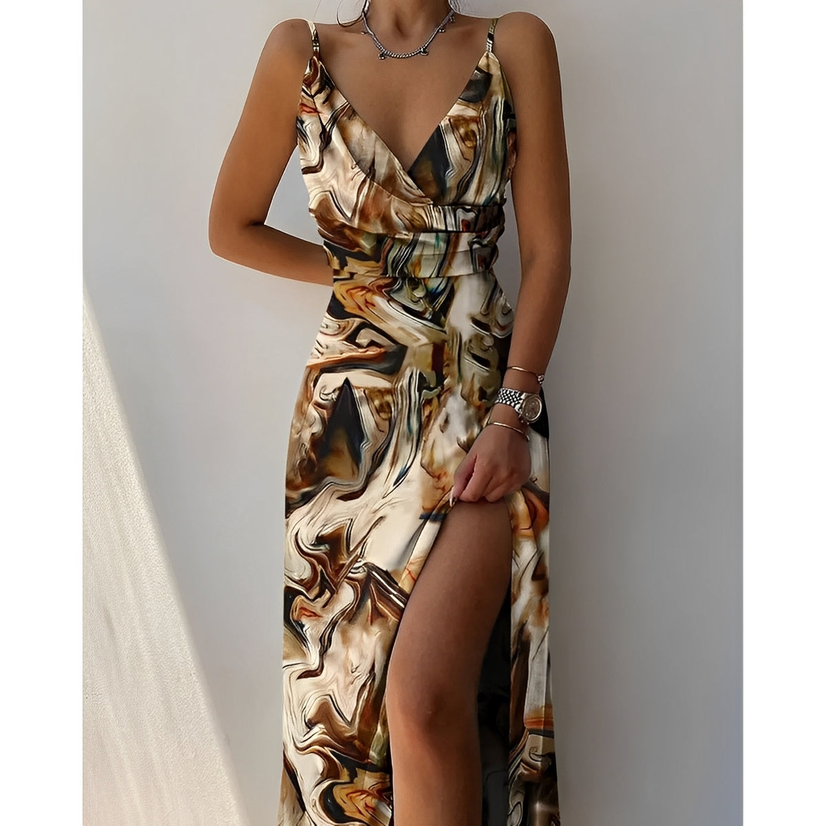 Madelyn - Maxikleid im tropischen Stil