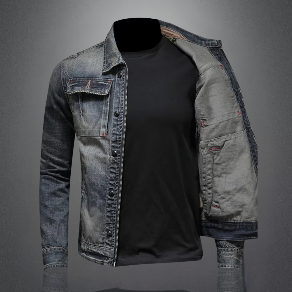 Nathan | Trendige Herren-Denimjacke mit Komfortschnitt