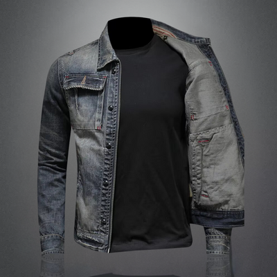 Nathan | Trendige Herren-Denimjacke mit Komfortschnitt