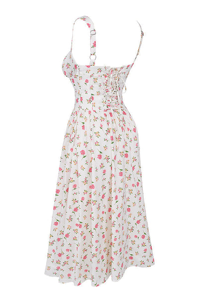 Geblümtes Midi-Sommerkleid