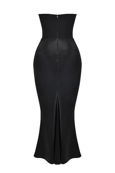 Victoria Noir | Sophisticated Black Maxi Dress