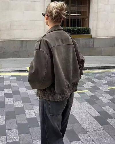 Naila | Suede Pilotjacke