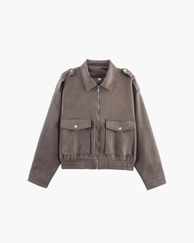 Naila | Suede Pilotjacke