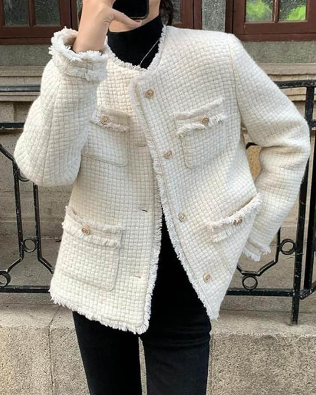 Novaria | Damen Casual Übergangsjacke Loose Fit Leichtgewicht