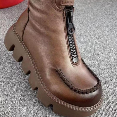 LederReißverschluss™ Statement Stiefel mit Reißverschluss