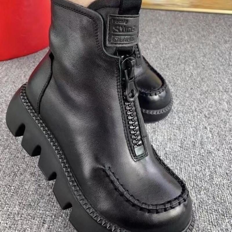 LederReißverschluss™ Statement Stiefel mit Reißverschluss