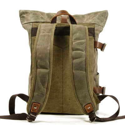 Nottingham | Robuster Canvas-Motorrad-Rucksack mit stylischem Design