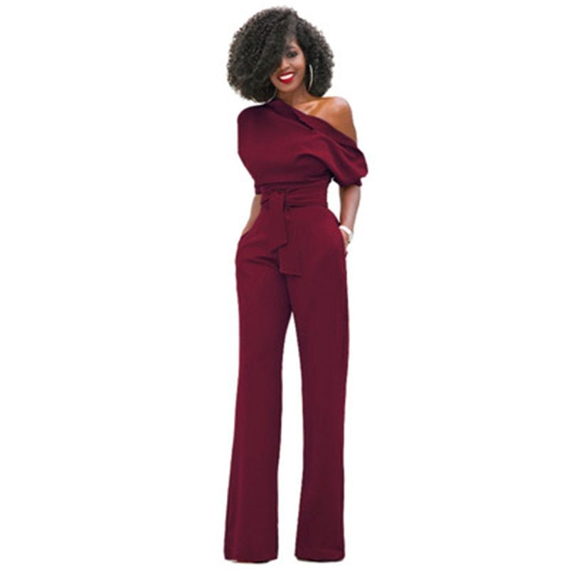 Asymmetrischer Eleganter Jumpsuit Für Damen | Formell
