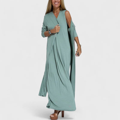 Livana – Maxikleid mit raffinierter Drapierung