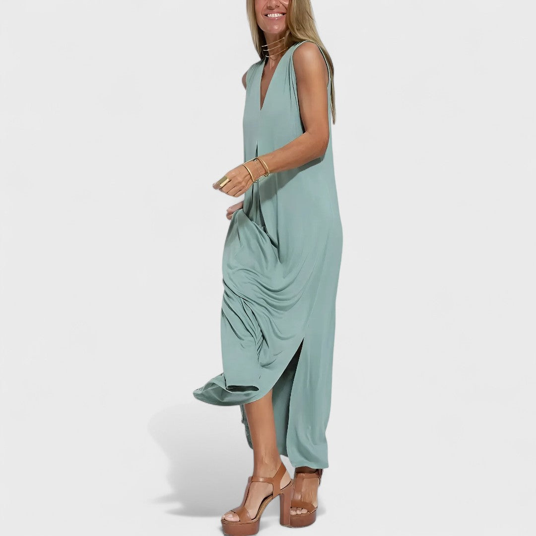 Livana – Maxikleid mit raffinierter Drapierung