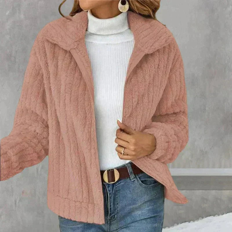 Laura | Plüsch-Strickjacke für Damen