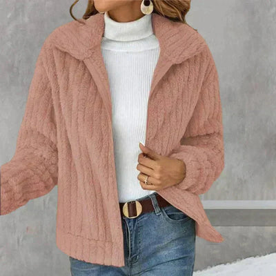 Laura | Plüsch-Strickjacke für Damen